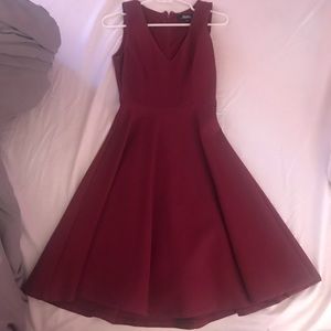 Lulu’s Maroon Skater Dress